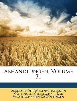 Paperback Abhandlungen, Volume 31 [German] Book