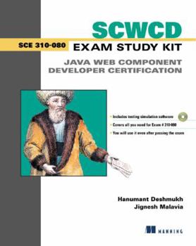 Paperback Scwcd Exam Study Kit: Java Web Component Development Certification Book