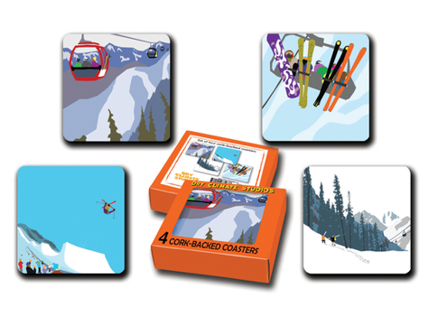Misc. Supplies Rocky Mountain Winter Coaster Set Book