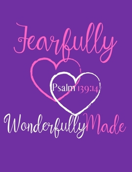 One Page A Day Daily Christian Planner: October 2019 to February 2020 with Decorative Cross Interior (Psalm 139:14_Purple)