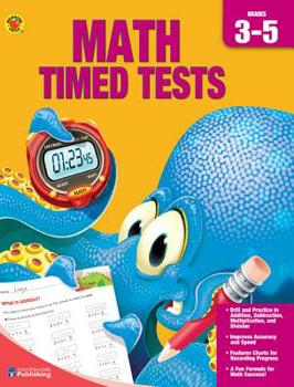 Paperback Complete Book of Math Timed Tests, Grades 3 - 5 Book