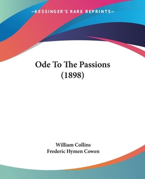 Paperback Ode To The Passions (1898) Book