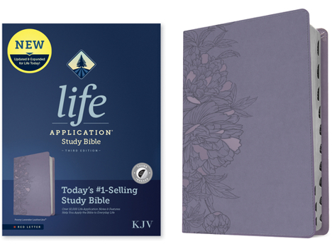 Imitation Leather KJV Life Application Study Bible, Third Edition (Leatherlike, Peony Lavender, Indexed, Red Letter) Book