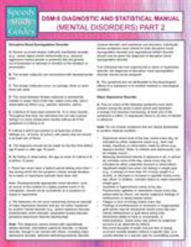 Paperback DSM-5 Diagnostic and Statistical Manual (Mental Disorders) Part 2 (Speedy Study Guides) Book