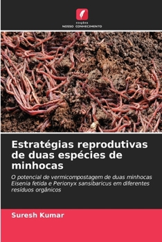 Paperback Estratégias reprodutivas de duas espécies de minhocas [Portuguese] Book