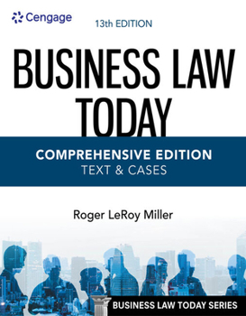 Paperback Business Law Today - Comprehensive Edition: Text & Cases Book
