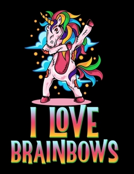 Paperback I Love Brainbows: Dabbing Zombie Unicorn 2020 Weekly Planner January - December Calendar Book