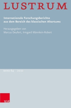 Paperback Lustrum Band 64 - 2022 [German] Book