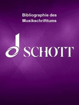 Hardcover Bibliographie Des Musikschrifttums: German Language Book