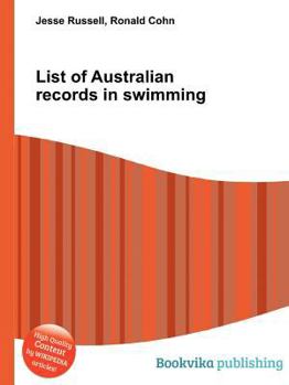 Paperback List of Australian Records in Swimming Book