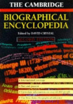 Hardcover The Cambridge Biographical Encyclopedia Book