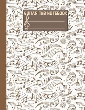 Guitar Tab Notebook: 108 Pages (Large Print) 8.5"x11" - Blank Sheet Music For Guitar With Chord Boxes, Staff TAB and Lyric - Manuscript Paper Vol.2: Blank Sheet Music For Guitar: Volume 2