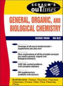 Paperback Schaum's Outline of General, Organic and Biological Chemistry Book