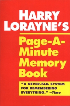 Paperback Harry Lorayne's Page-A-Minute Memory Book
