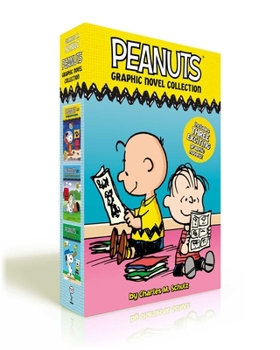 Paperback Peanuts Graphic Novel Collection (Boxed Set): Snoopy Soars to Space; Adventures with Linus and Friends!; Batter Up, Charlie Brown! Book