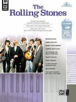 Paperback The Rolling Stones Piano Play-Along: Piano/Vocal/Play-Along, Book & CD-ROM [With CD (Audio)] Book