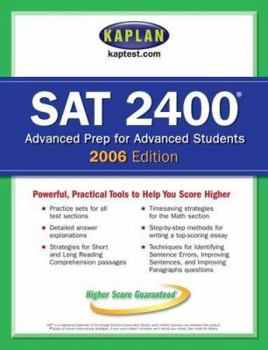 Paperback Kaplan SAT 2400 Book