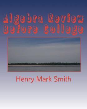 Paperback Algebra Review Before College Book