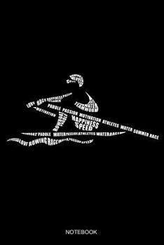 Notebook: Liniertes Notizbuch - Kanu Fahren Wordart Kajak Paddel Kanusport Retro Vintage Boot Geschenk