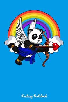 Fantasy Notebook: Cute Panda Bear Cupid