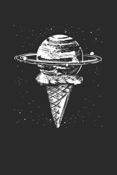 Paperback Planet Ice Cream: Graph Paper Notebook (6" x 9" - 120 pages) Universe Notebook for Daily Journal, Diary, and Gift Book