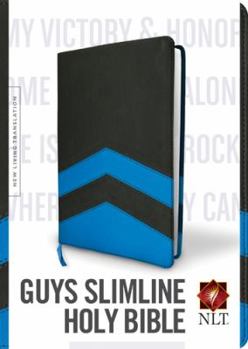 Imitation Leather Guys Slimline Bible-NLT Book