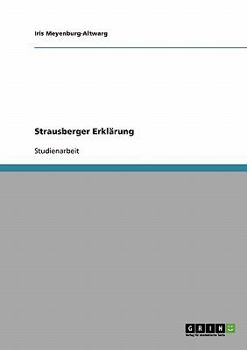 Paperback Strausberger Erklärung [German] Book
