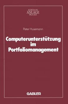 Paperback Computerunterstützung Im Portfoliomanagement [German] Book