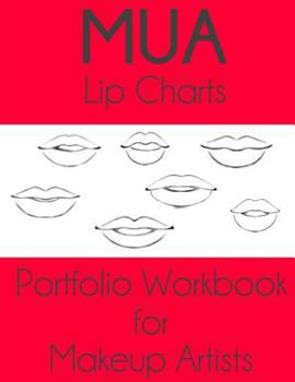 MUA Lip Charts Portfolio Workbook for Makeup Artists