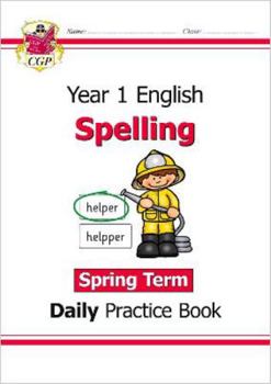 Paperback New KS1 Spelling Daily Practice Book: Year 1 - Spring Term (CGP KS1 English) Book