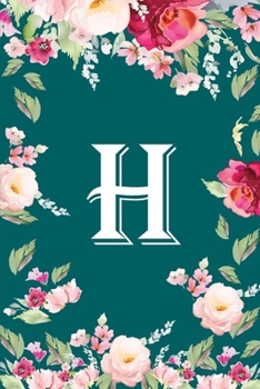Paperback H: Flower Monogram Initial H Floral Watercolor Beautiful Book