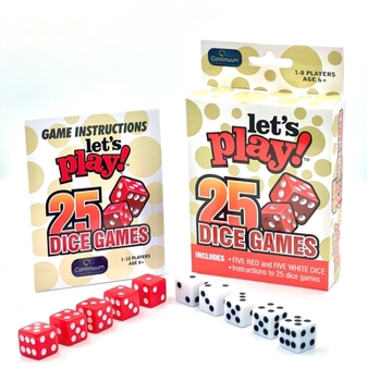 Board Game Let's Play 25 Games Dice Book