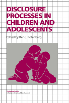 Paperback Disclosure Processes in Children and Adolescents Book