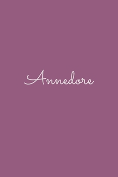 Annedore: notebook with the name on the cover, elegant, discreet, official notebook for notes, dot grid notebook,