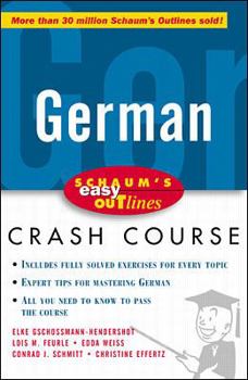 Paperback Schaum's Easy Outline of German Book