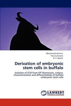 Paperback Derivation of embryonic stem cells in buffalo Book