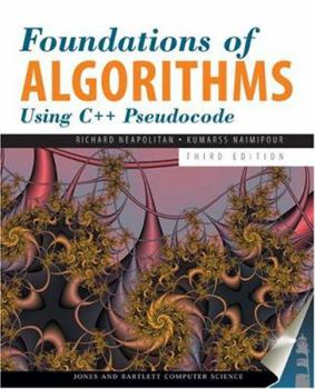 Hardcover Foundations of Algorithms Using C]+ Pseudocode Book