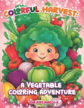 Paperback Colorful Harvest: A Vegetable Coloring Adventure Book