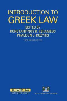 Hardcover Introduction to Greek Law, 3rd Revised Edition Book