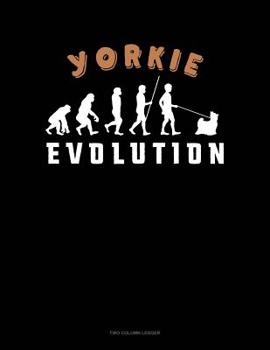 Paperback Yorkie Evolution: Two Column Ledger Book