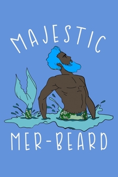 Paperback Majestic Mer Beard: Notebook Wide Rule Book