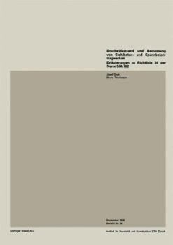 Paperback Bruchwiderstand Und Bemessung Von Stahlbeton- Und Spannbetontragwerken: Erlauterungen Zu Richtlinie 34 Der Norm Sia 162 [German] Book