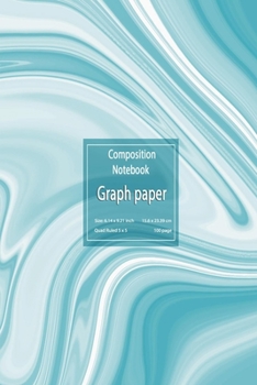 Paperback Graph paper composition notebook: Composition notebook graph paper - Quadrille notebook mead graph notebook - used for math or science purposes for te Book