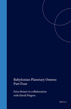 Hardcover Babylonian Planetary Omens: Part Four Book