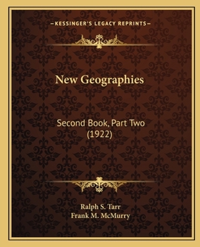 Paperback New Geographies: Second Book, Part Two (1922) Book