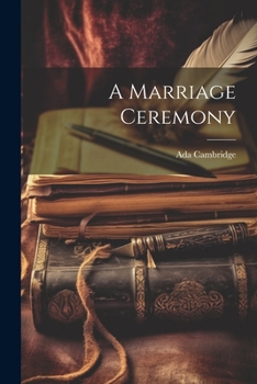 Paperback A Marriage Ceremony Book