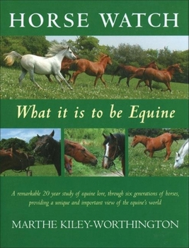 Hardcover Horse Watch: The Equine Report Book