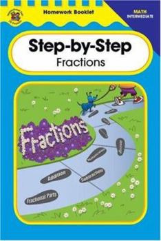 Paperback Step-By-Step Fractions Homework Booklet, Intermediate (Homework Booklets) Book