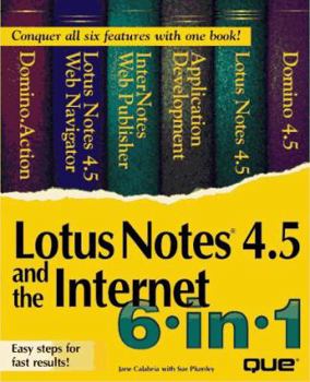Paperback Lotus Notes & the Internet 6 in 1 Book