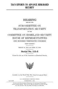 Paperback TSA's efforts to advance risk-based security Book